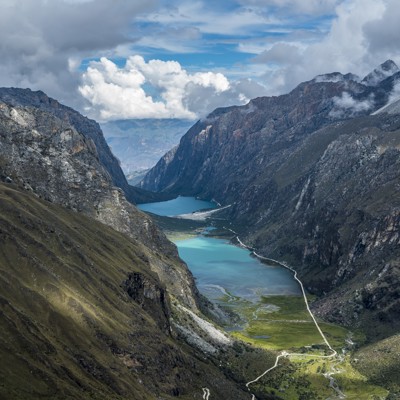 Laagunas de Llaganuco Huandoy mountain