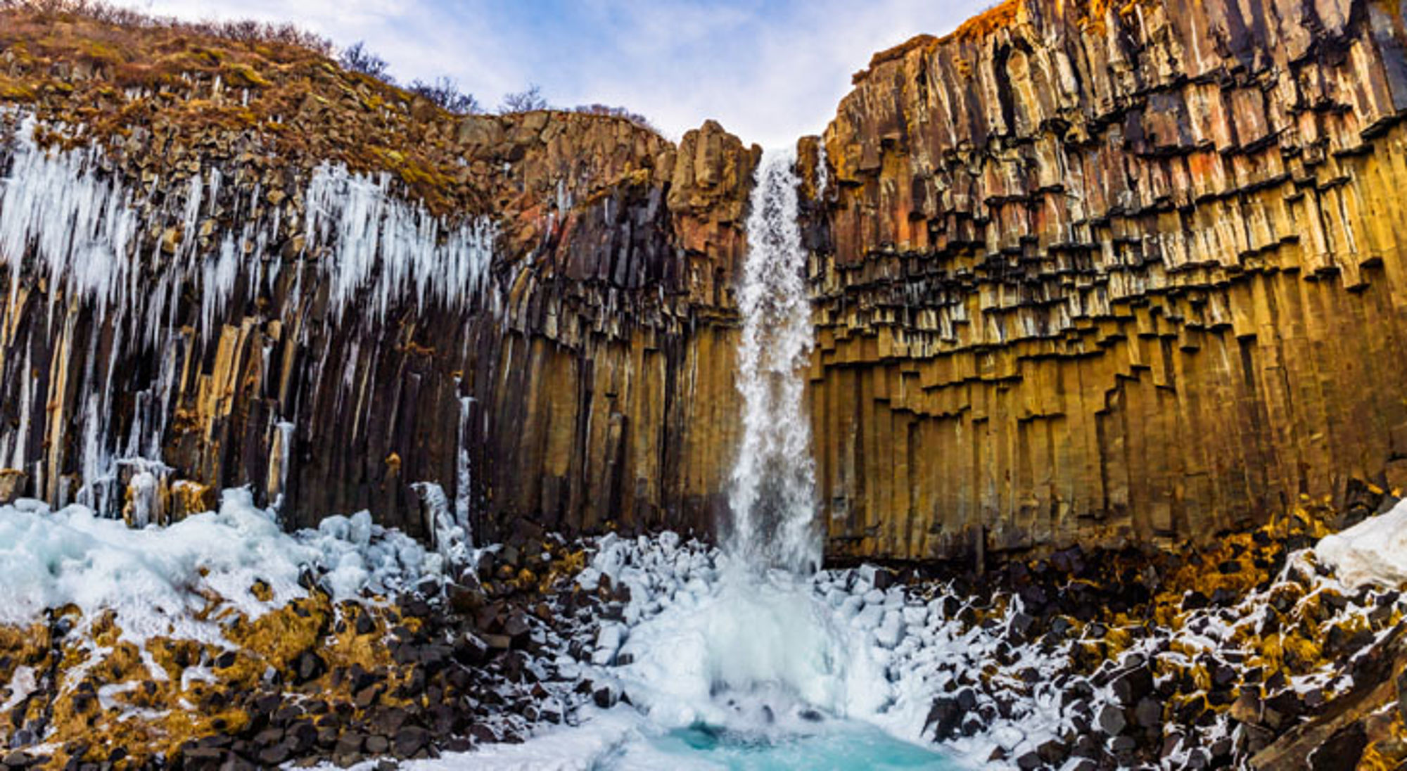 Waterval Skaftafell Nationaal Park