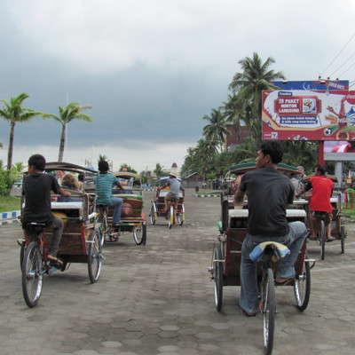Becak rit in Makassar
